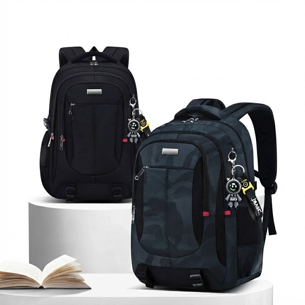 Sac à dos scolaire avec bretelles réglables et compartiment pour ordinateur portable – sac à dos ergonomique qui préserve le dos pour l’école | Sulvida