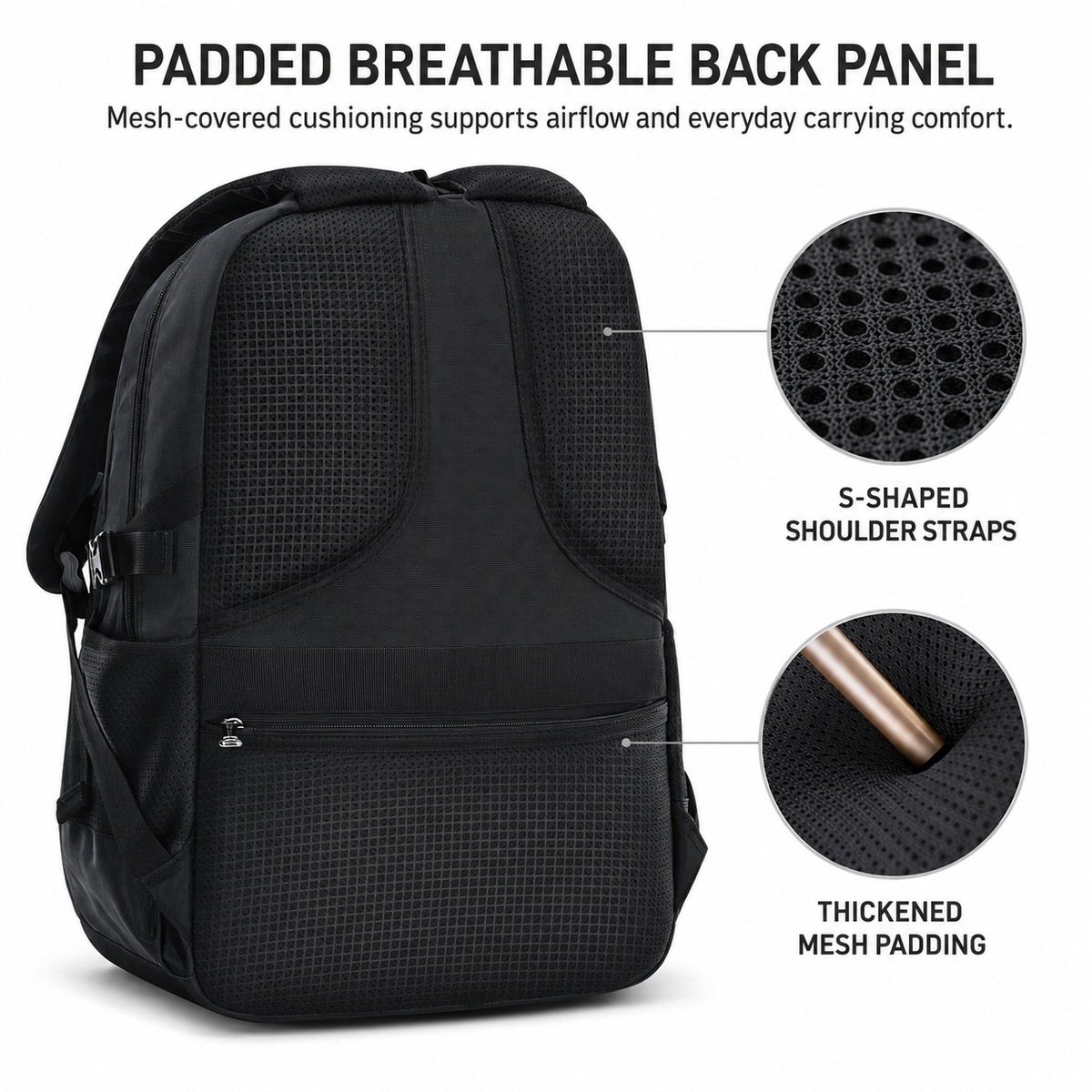 Sac à dos scolaire avec bretelles réglables et compartiment pour ordinateur portable – sac à dos ergonomique qui préserve le dos pour l’école | Sulvida