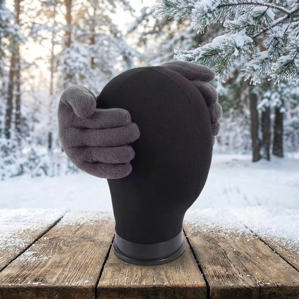 Pluche Oorwarmers Handvorm Winter – Zachte Fleece Oorbeschermers Unisex Gezellig Koud Weer Accessoire | Sulvida