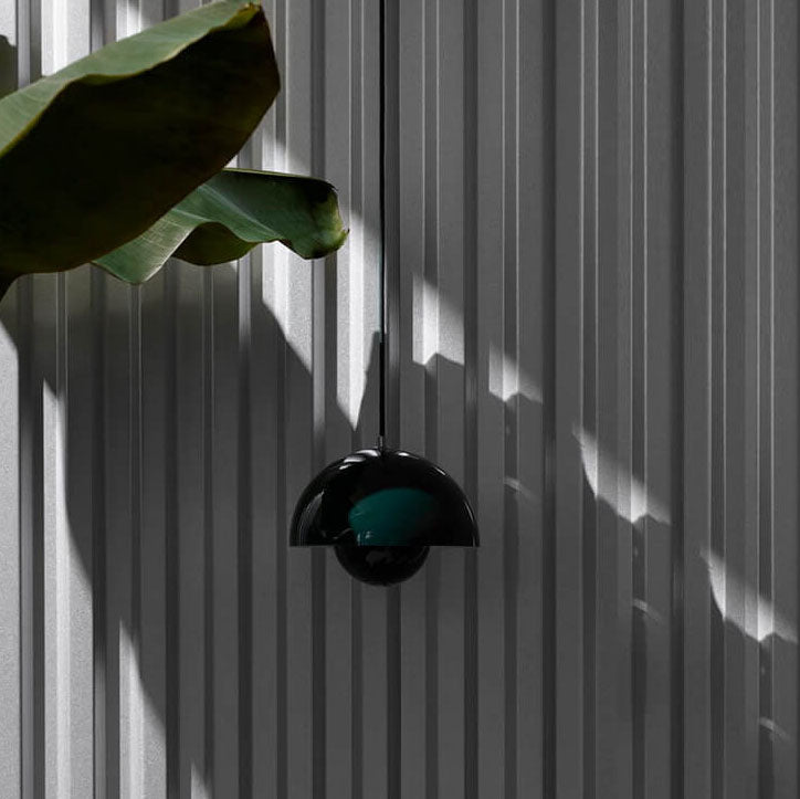 Moderne koepelhanglamp metaal half rond mat afwerking sfeerlicht eettafel woonkamer hal verlichting Scandinavisch | Sulvida