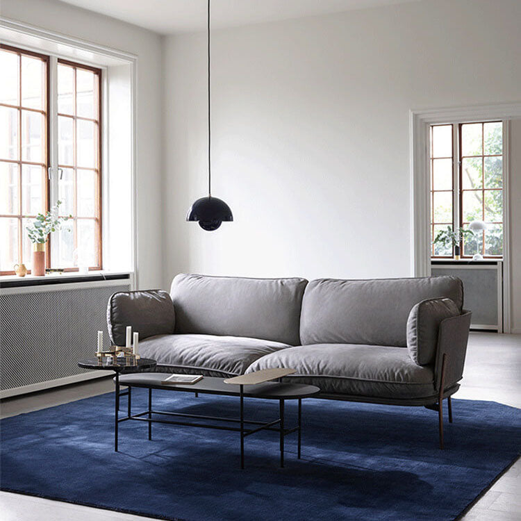 Moderne koepelhanglamp metaal half rond mat afwerking sfeerlicht eettafel woonkamer hal verlichting Scandinavisch | Sulvida