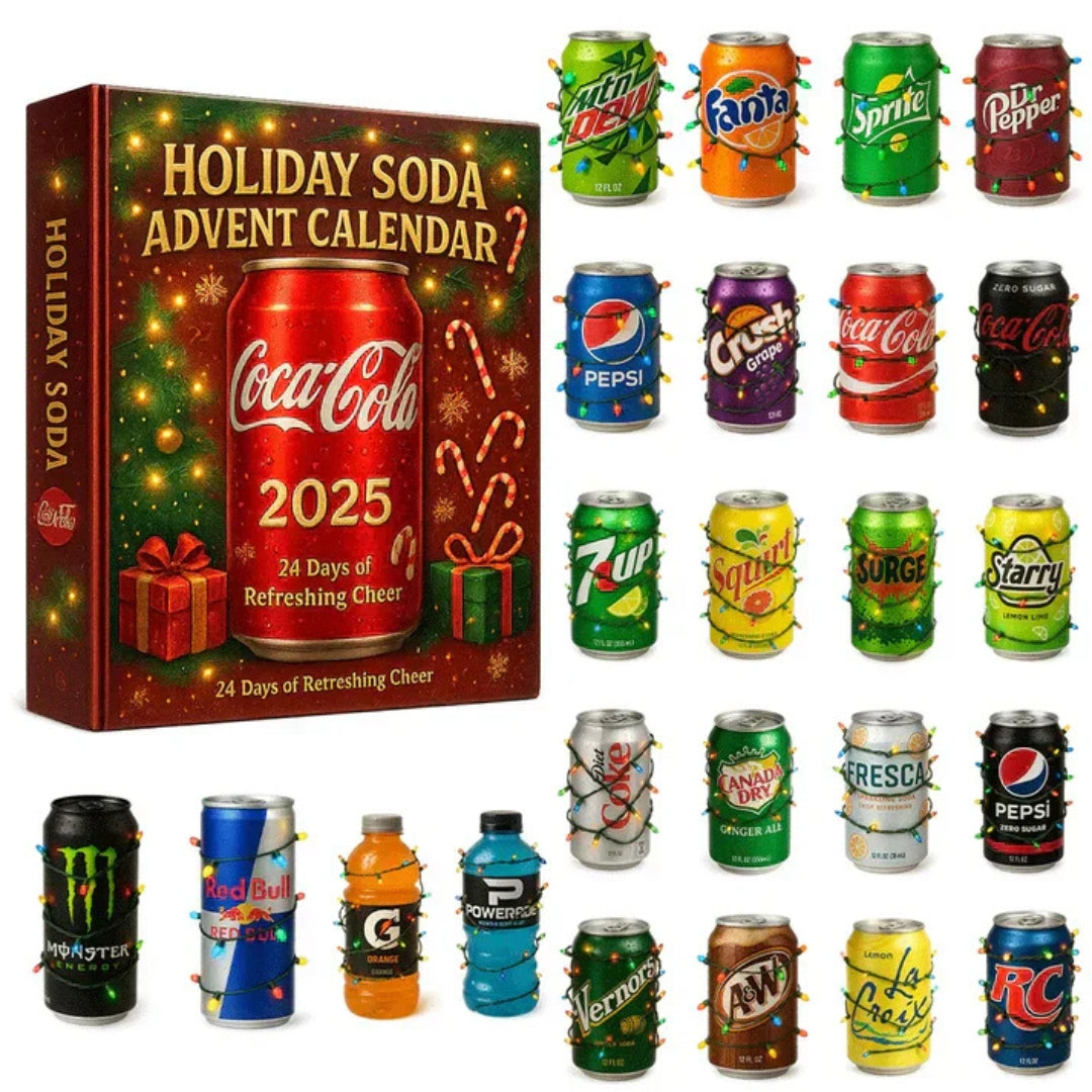 Calendrier de l’Avent avec 24 mini-bouteilles décoratives pour Noël, le Nouvel An et les fêtes | Sulvida
