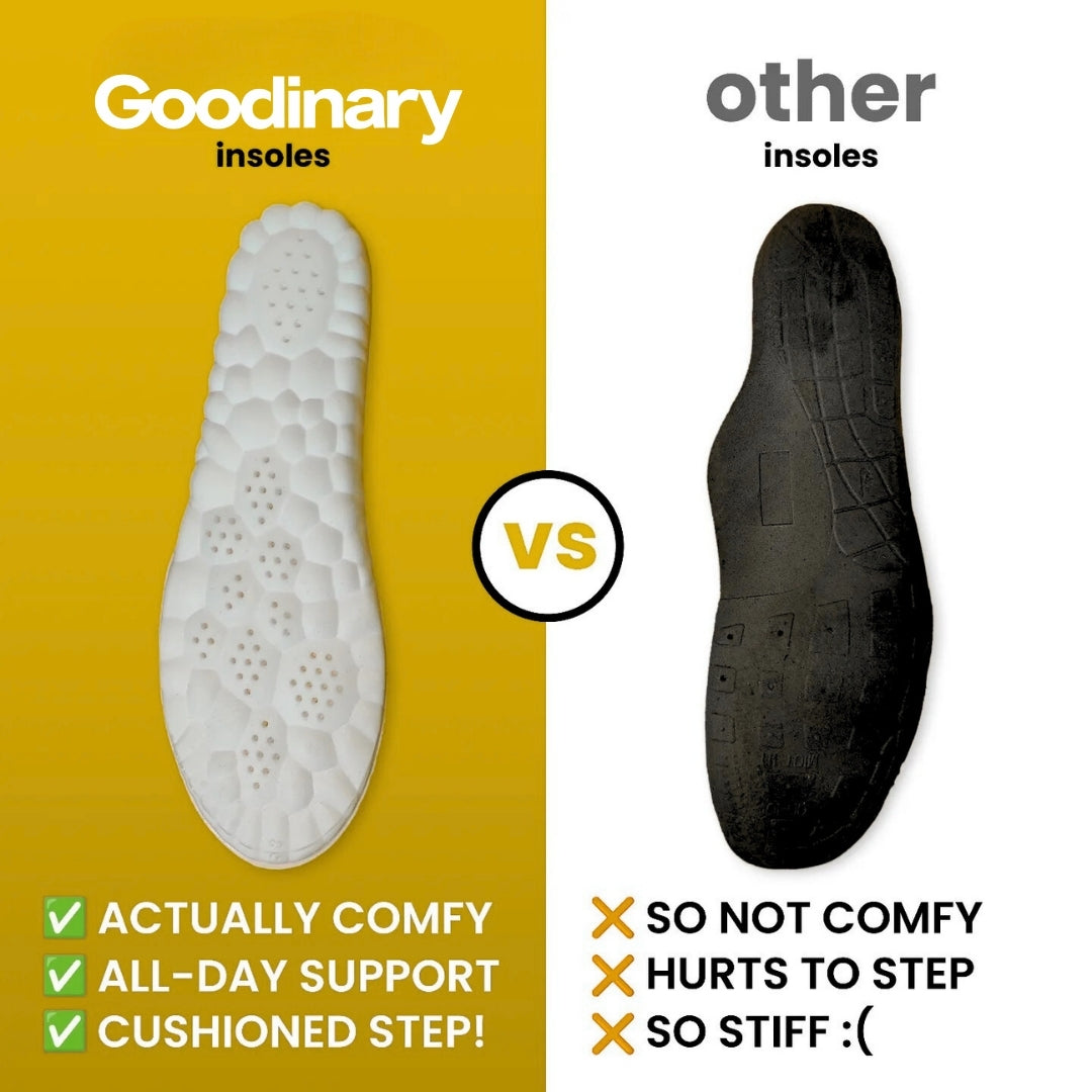 Memory Foam Inlegzolen met Gewelfondersteuning voor Dagelijks Comfort Herbruikbaar Knipbaar Schoenen Inlays | Sulvida