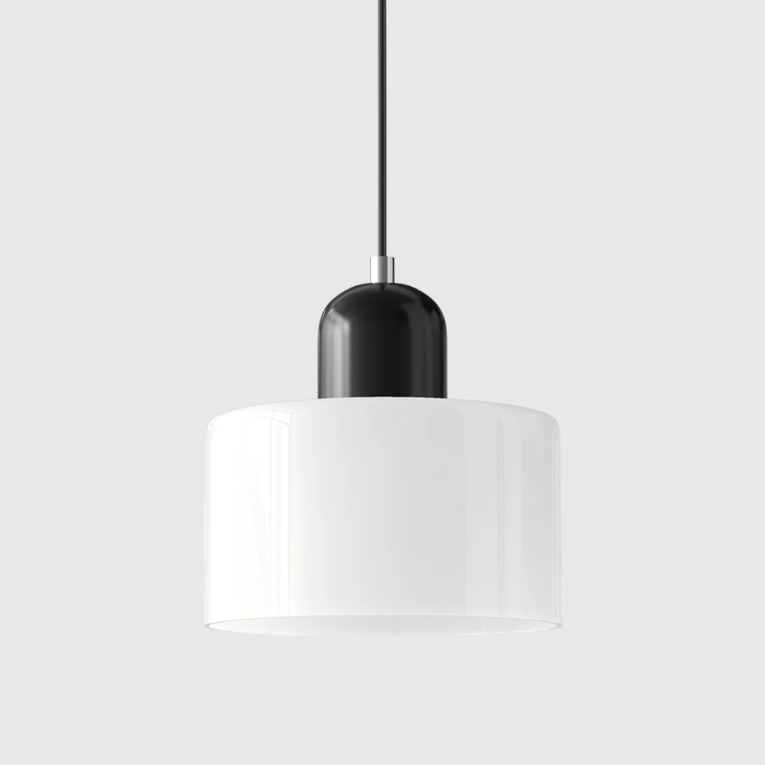 Glazen Hanglamp Tweekleurig Design Pendant Lamp voor Eetkamer Leeshoek Verstelbaar Stijlvol Lichtarmatuur | Sulvida