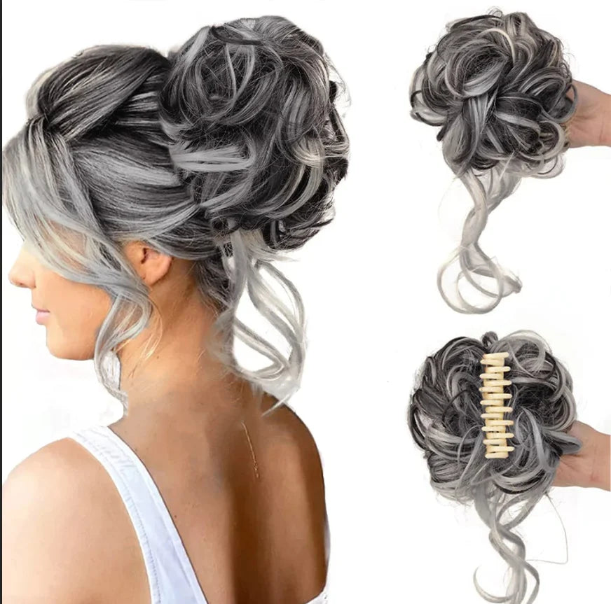 Clip-in Haarknot met Volume en Krullen voor Vol Effect – Instant Haarstuk 18 Kleuren | Sulvida