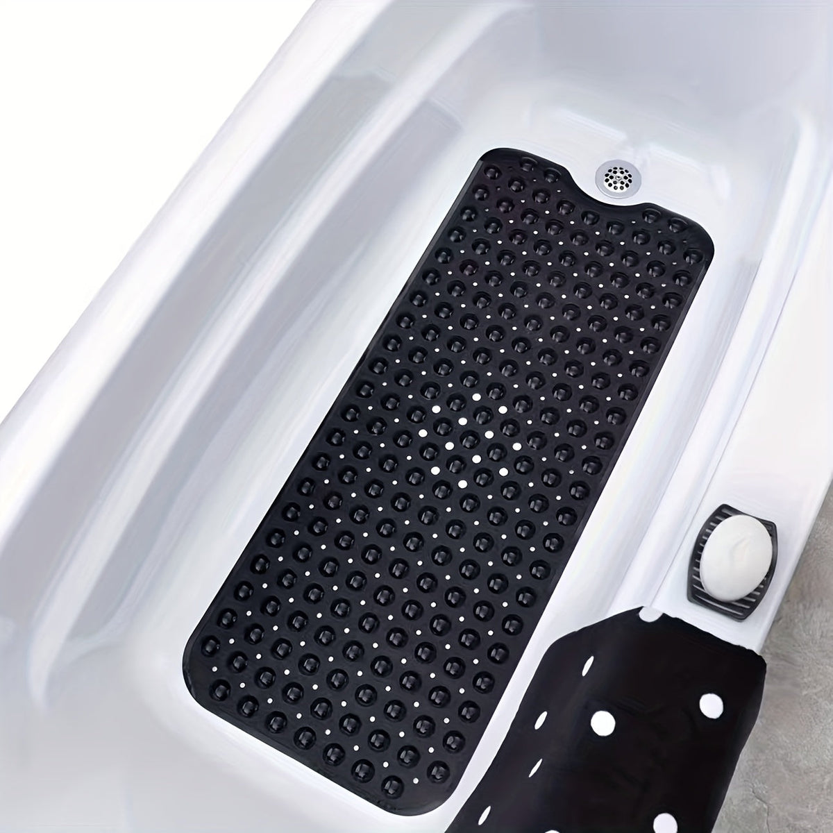 Badmat Antislip Extra Lang 101×40 cm met Zuignappen voor Bad en Douche Veilig Hygiënisch Badkameraccessoire | Sulvida