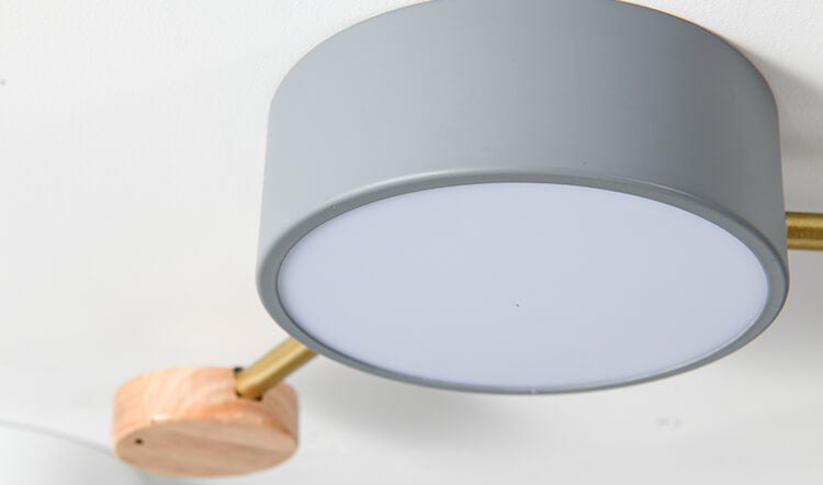 Plafondlamp massief hout met ijzer LED warm wit neutraal koel wit woonkamer slaapkamer gang moderne verlichting | Sulvida