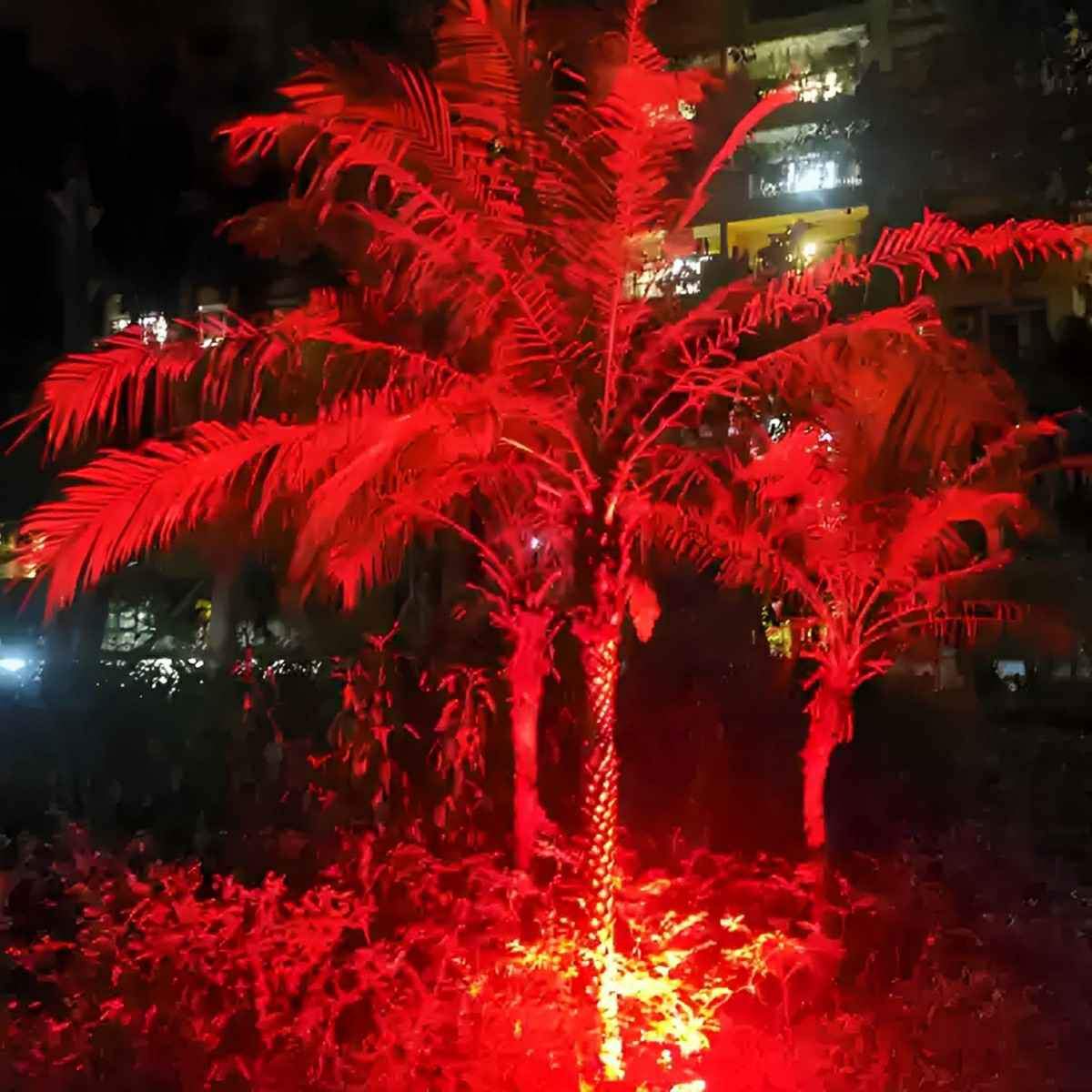 LED Tuinspot RGB Waterdicht Buiten Grondspot Boomverlichting Aluminium Kleurwisselend Landschapsverlichting | Sulvida