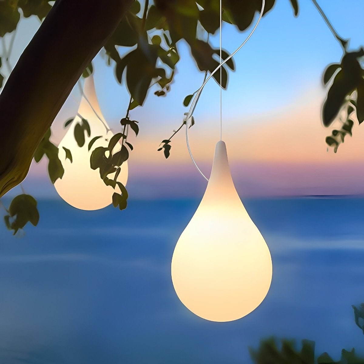 LED Hangverlichting Druppelvorm Waterdicht IP65 Sfeerlicht voor Tuin Terras Binnenplaats Buiten Sfeerverlichting | Sulvida