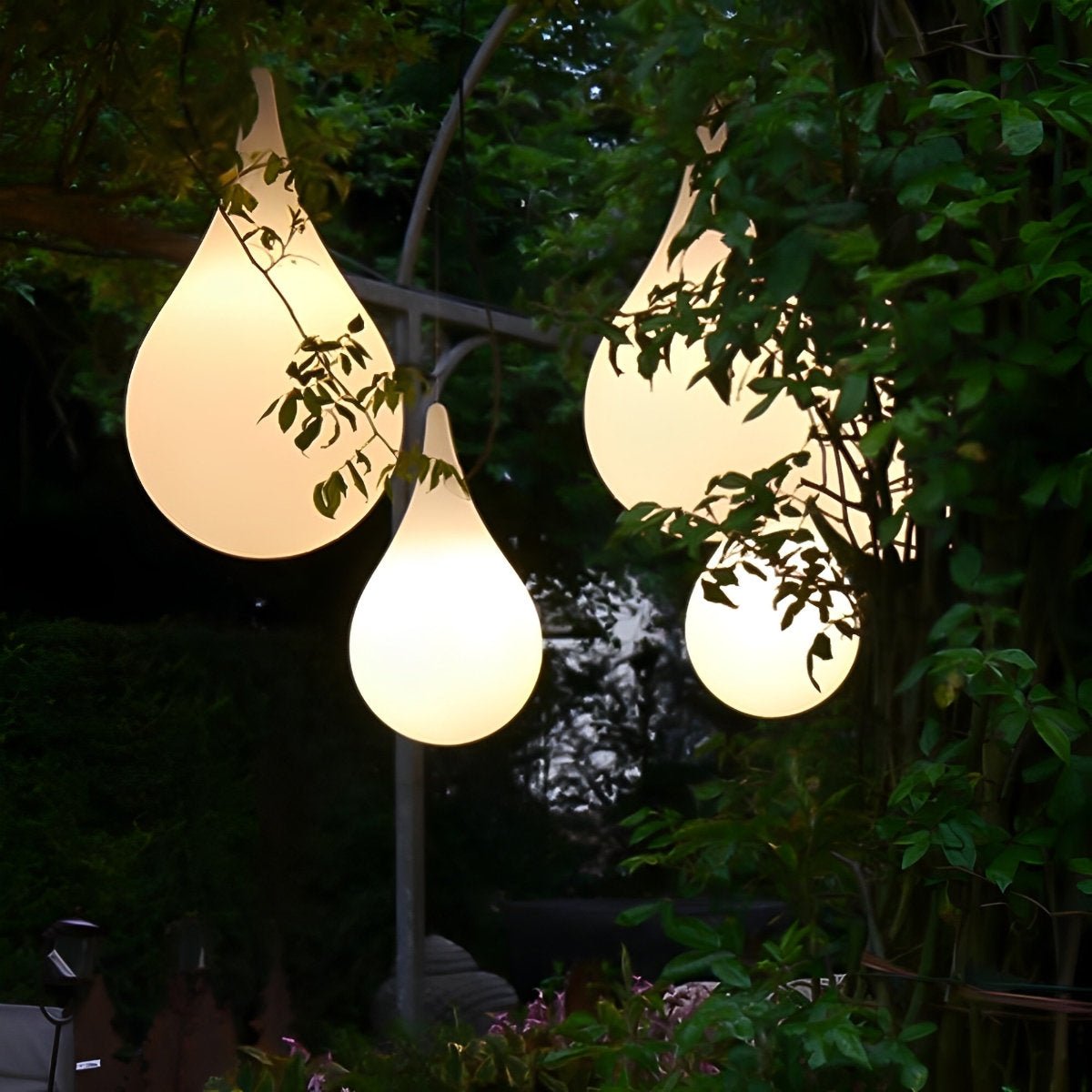 LED Hangverlichting Druppelvorm Waterdicht IP65 Sfeerlicht voor Tuin Terras Binnenplaats Buiten Sfeerverlichting | Sulvida