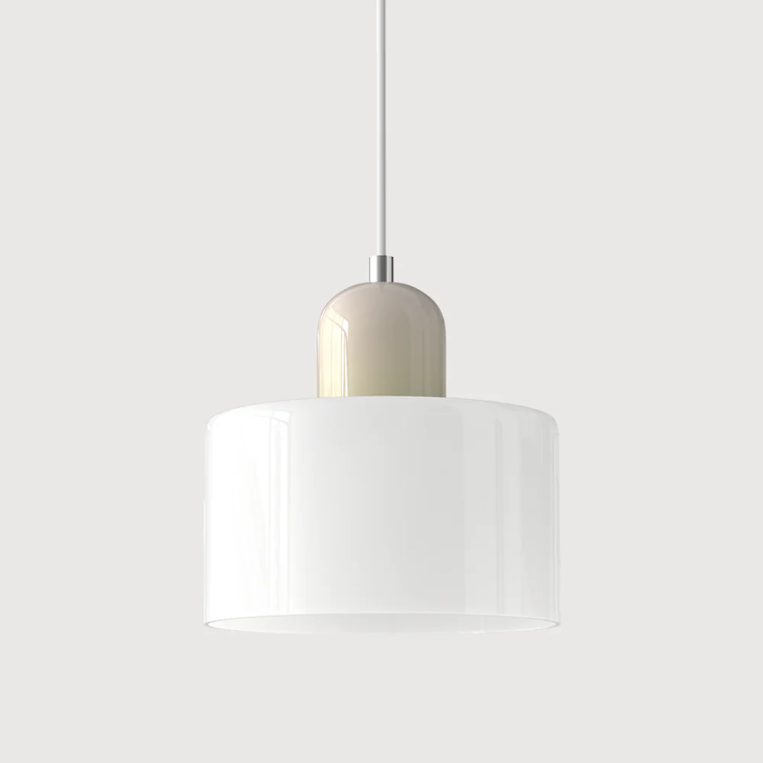 Glazen Hanglamp Tweekleurig Design Pendant Lamp voor Eetkamer Leeshoek Verstelbaar Stijlvol Lichtarmatuur | Sulvida