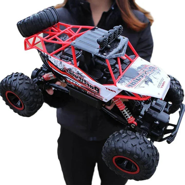 Afstandsbestuurbare monstertruck speelgoed 1:12 schaal 4WD off-road voertuig met schokdemping en roterende controle ideaal cadeau voor kinderen vanaf 4 jaar | Sulvida