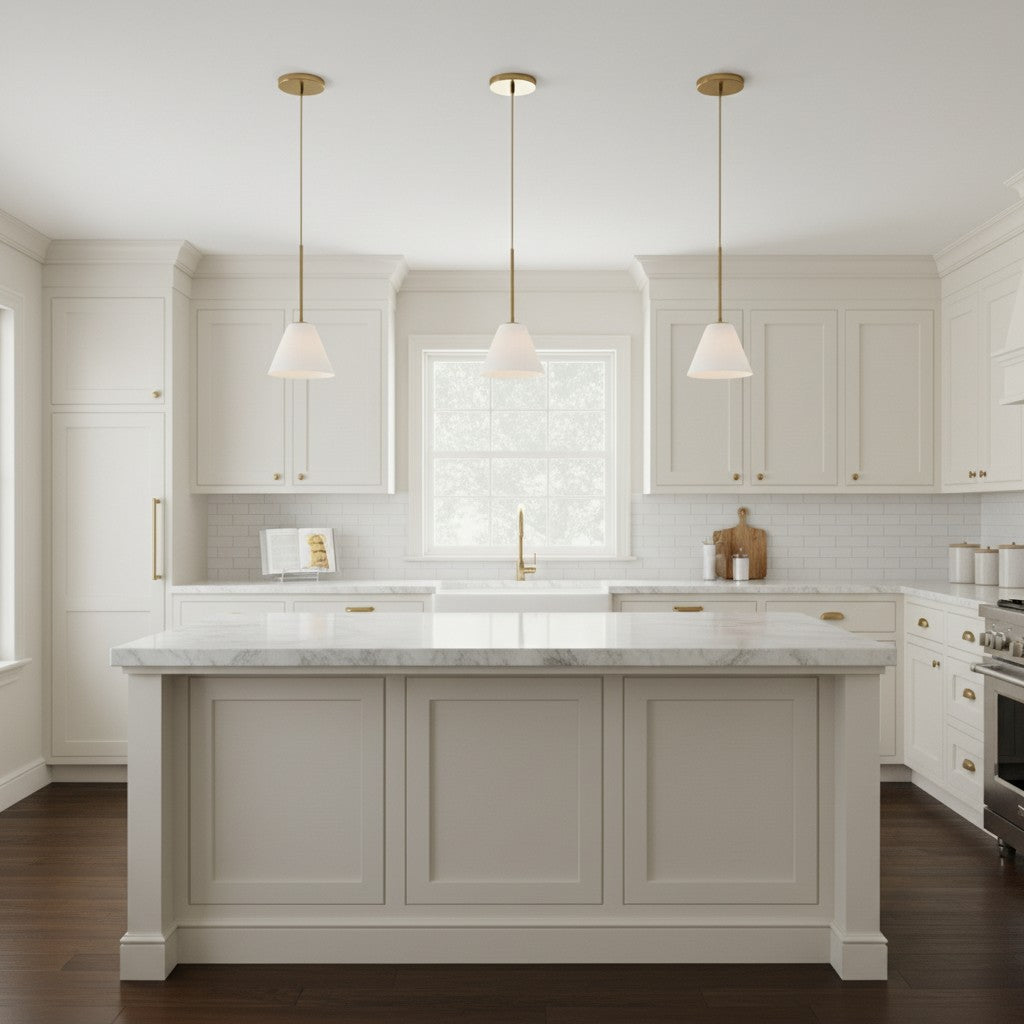 Glazen Hanglamp Kegelvorm voor Keuken Eetkamer Woonkamer Industriële Stijl Metalen Armatuur Designverlichting | Sulvida