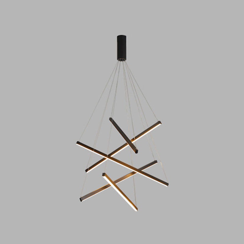 Moderne Hanglamp Met Meerdere LED Lichtpunten Zwart Metaal Design voor Woonkamer Eetkamer Entree Hal | Sulvida