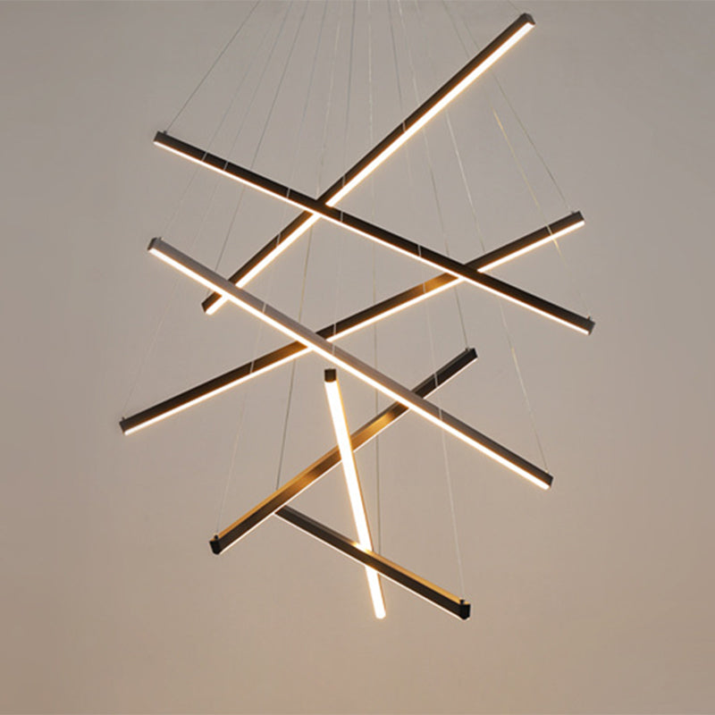 Moderne Hanglamp Met Meerdere LED Lichtpunten Zwart Metaal Design voor Woonkamer Eetkamer Entree Hal | Sulvida