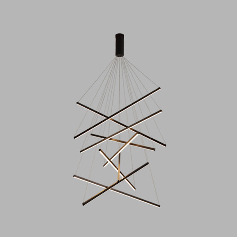 Moderne Hanglamp Met Meerdere LED Lichtpunten Zwart Metaal Design voor Woonkamer Eetkamer Entree Hal | Sulvida