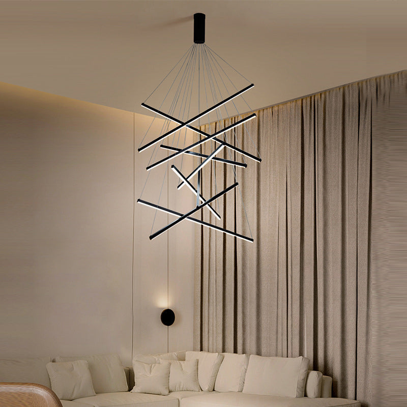 Moderne Hanglamp Met Meerdere LED Lichtpunten Zwart Metaal Design voor Woonkamer Eetkamer Entree Hal | Sulvida