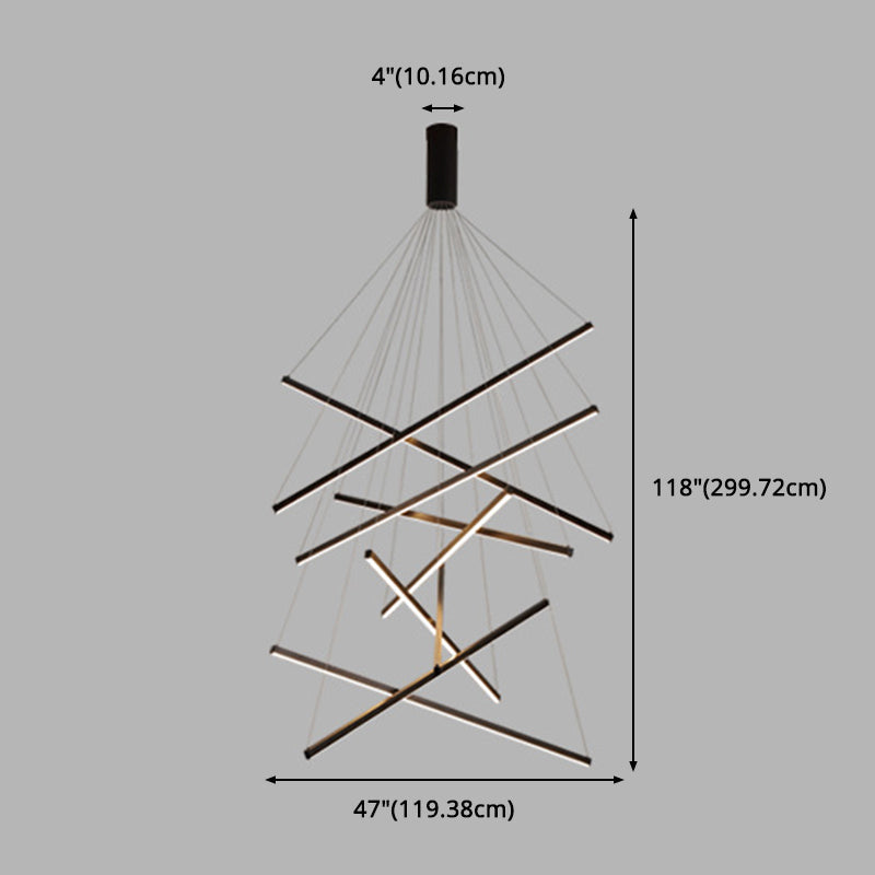 Moderne Hanglamp Met Meerdere LED Lichtpunten Zwart Metaal Design voor Woonkamer Eetkamer Entree Hal | Sulvida