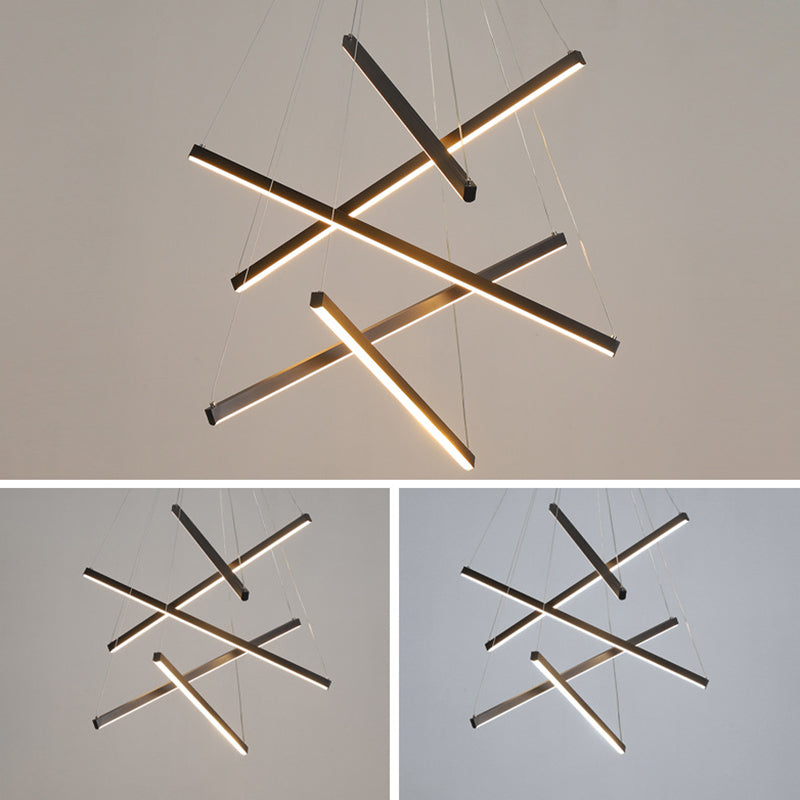 Moderne Hanglamp Met Meerdere LED Lichtpunten Zwart Metaal Design voor Woonkamer Eetkamer Entree Hal | Sulvida