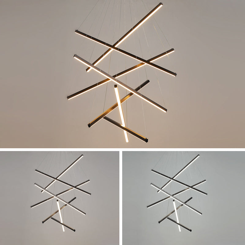 Moderne Hanglamp Met Meerdere LED Lichtpunten Zwart Metaal Design voor Woonkamer Eetkamer Entree Hal | Sulvida