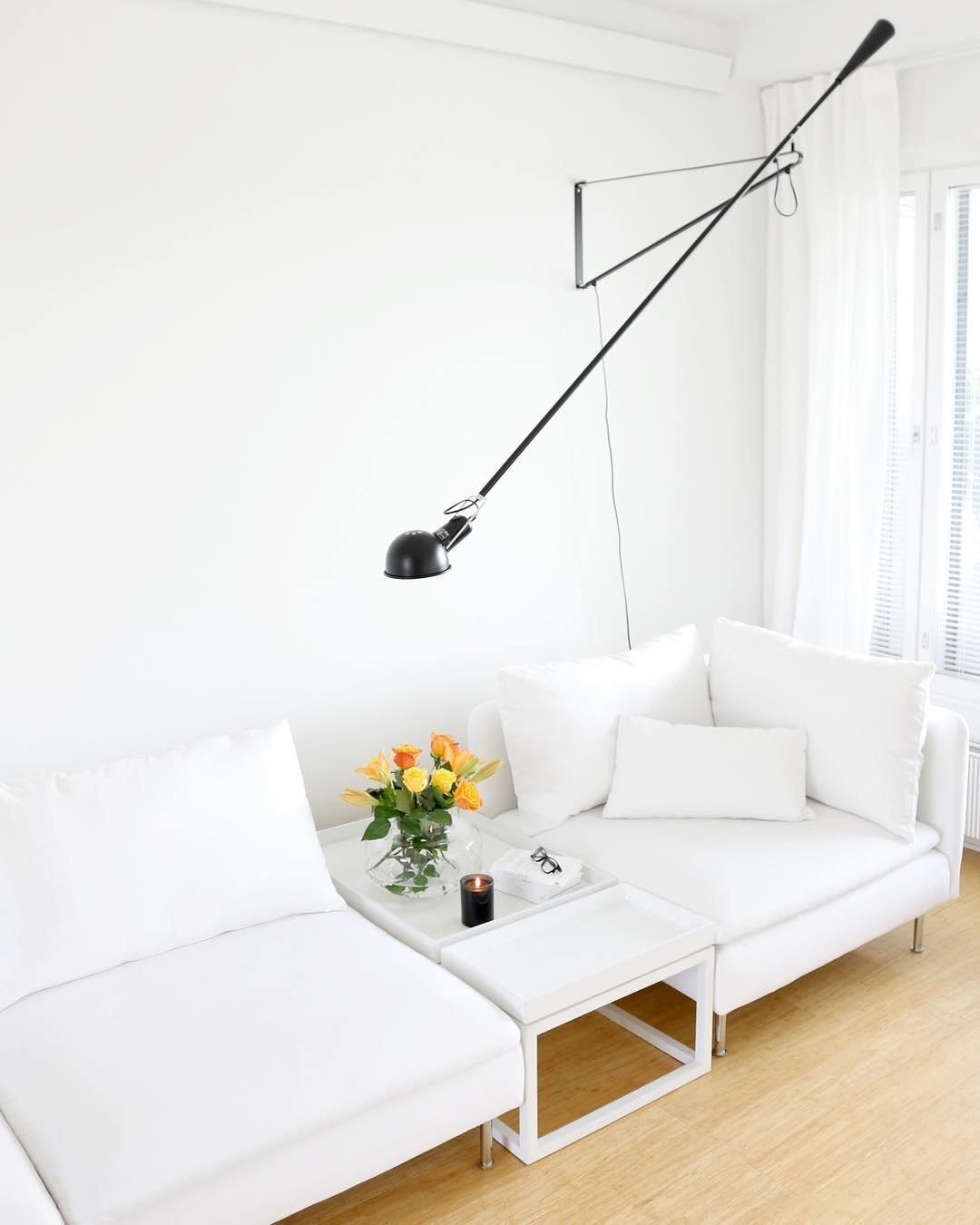 Industriële Wandlamp met Verstelbare Arm Metaal Zwart Wit 135cm 205cm Leeslamp Sfeerlicht Woonkamer Kantoor | Sulvida