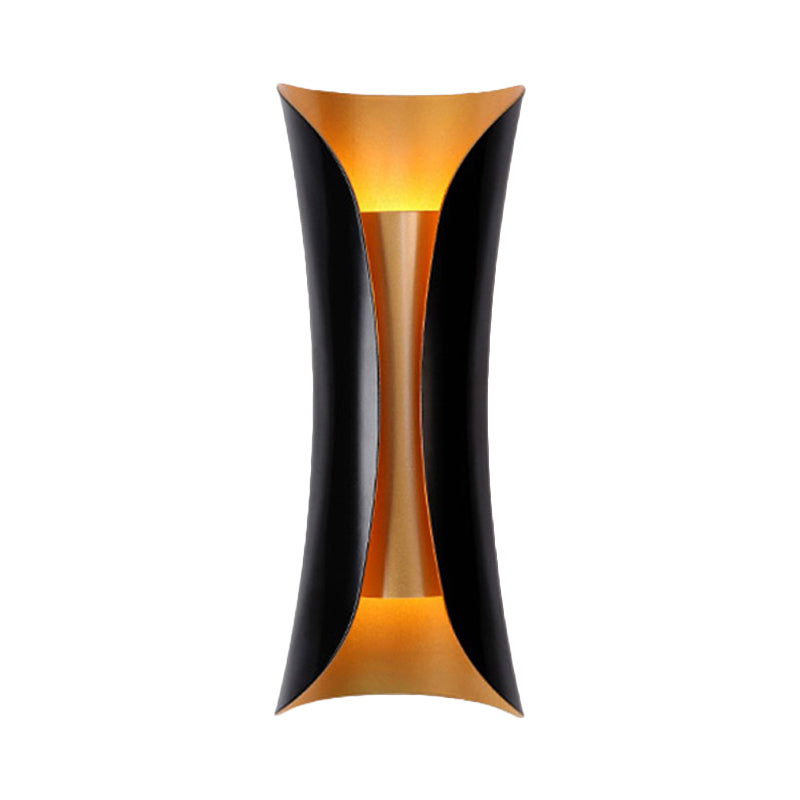 Wandlamp Metaal Zwart met Gekrulde Buis 33 tot 76 cm Hoogte voor Hal Woonkamer Interieur Sfeervol Design | Sulvida