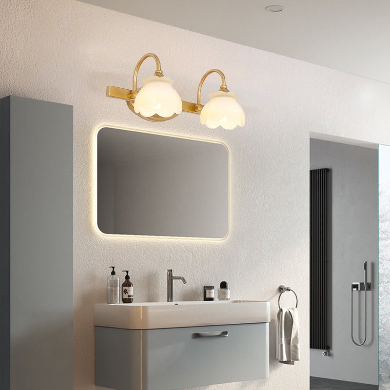 Klassieke Spiegellamp Badkamer Wandverlichting LED Messing 2 3 4 Lichtpunten Modern Decoratief Sfeervol | Sulvida