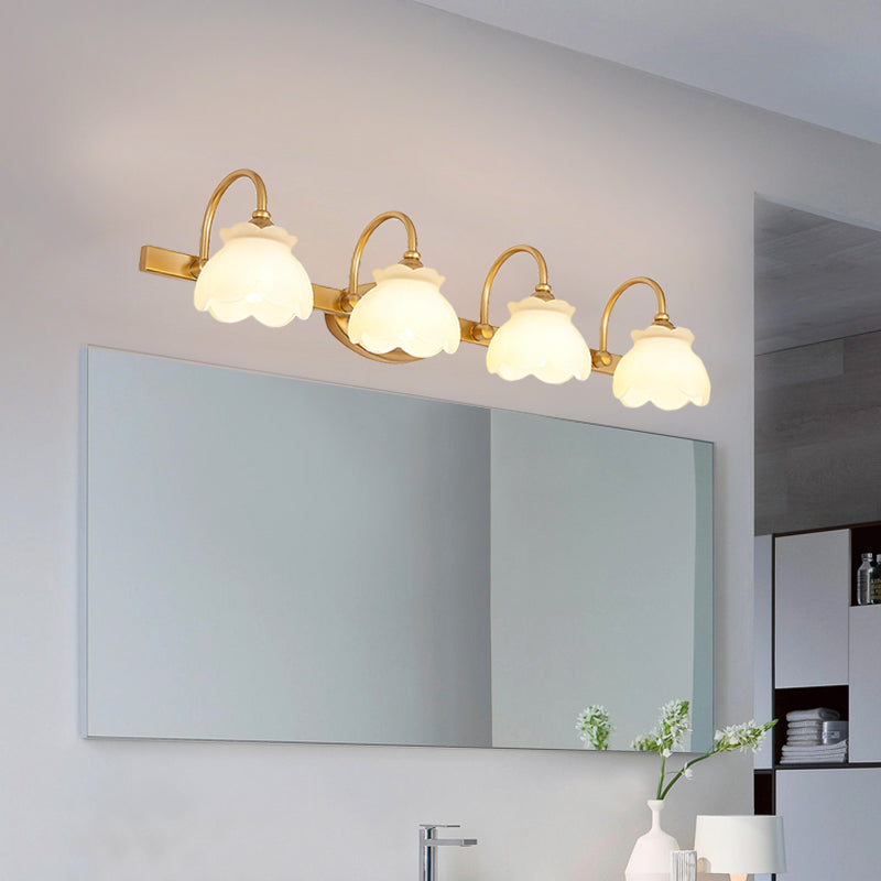 Klassieke Spiegellamp Badkamer Wandverlichting LED Messing 2 3 4 Lichtpunten Modern Decoratief Sfeervol | Sulvida