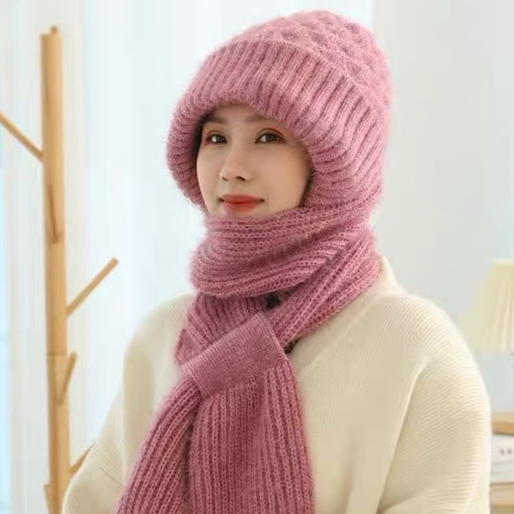 Cagoule avec protection des oreilles et chauffe-visage et oreilles intégré Accessoire d'hiver pour les activités de plein air par temps froid | Sulvida