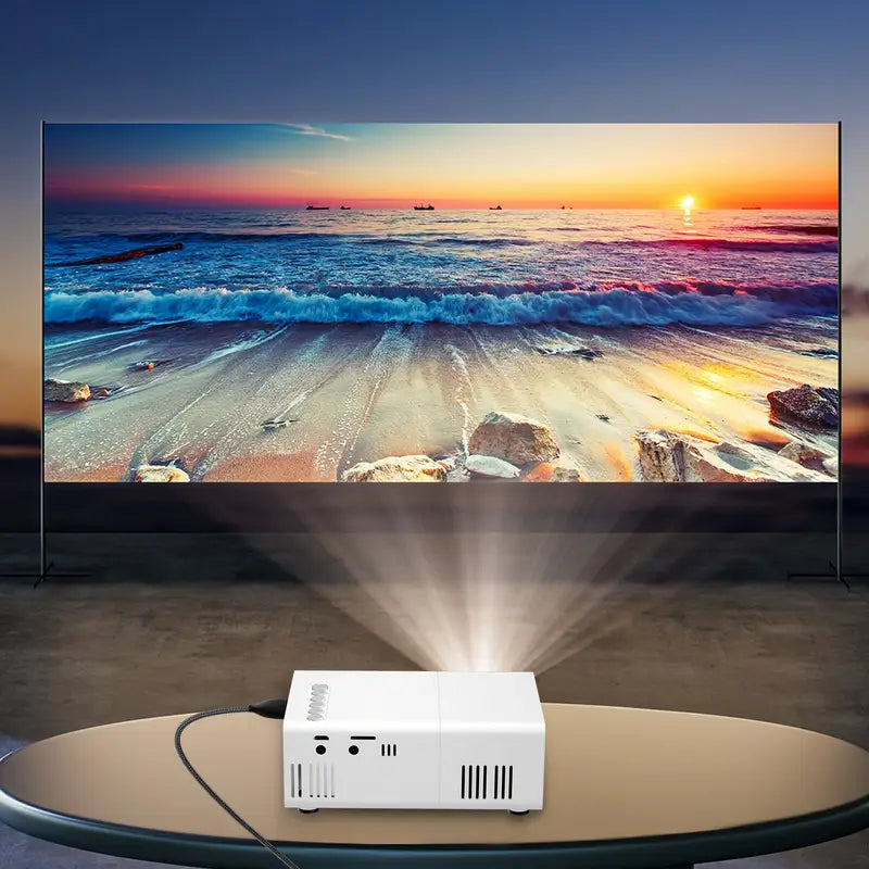 Compacte HD 720P Projector met Snelle Focus HDMI USB WiFi Aansluiting voor Thuisbioscoop Presentaties Beamer | Sulvida