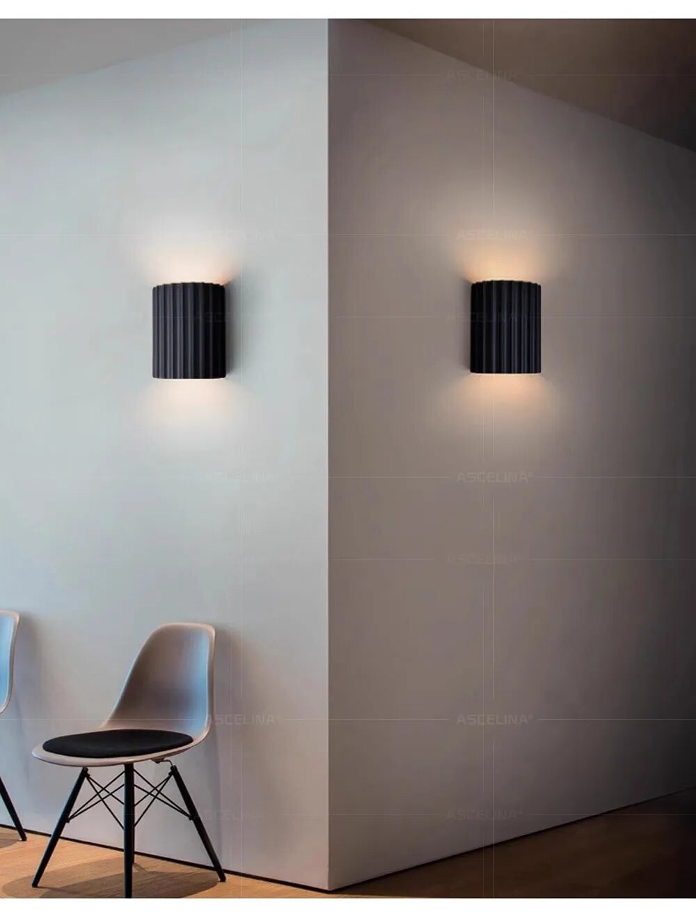 Wandlamp met Kunstharsafwerking Wit Groen Oranje Warm en Koel Licht Design voor Woonkamer en Slaapkamer | Sulvida