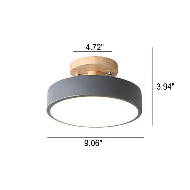 Plafondlamp Hout LED Rond Modern Design Eetkamer Slaapkamer Gang Warm Wit Neutraal Koel Dimbaar Woonkamer | Sulvida