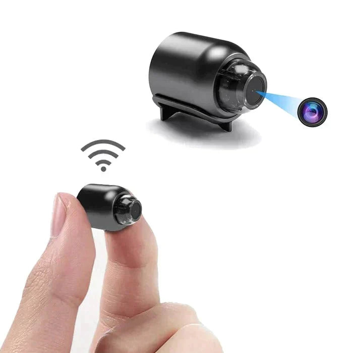 Compacte WiFi Beveiligingscamera – Full HD 1080p met 120° Groothoeklens, Nachtzicht, Bewegingssensor en 2-Weg Audio voor Wereldwijd Toezicht | Sulvida