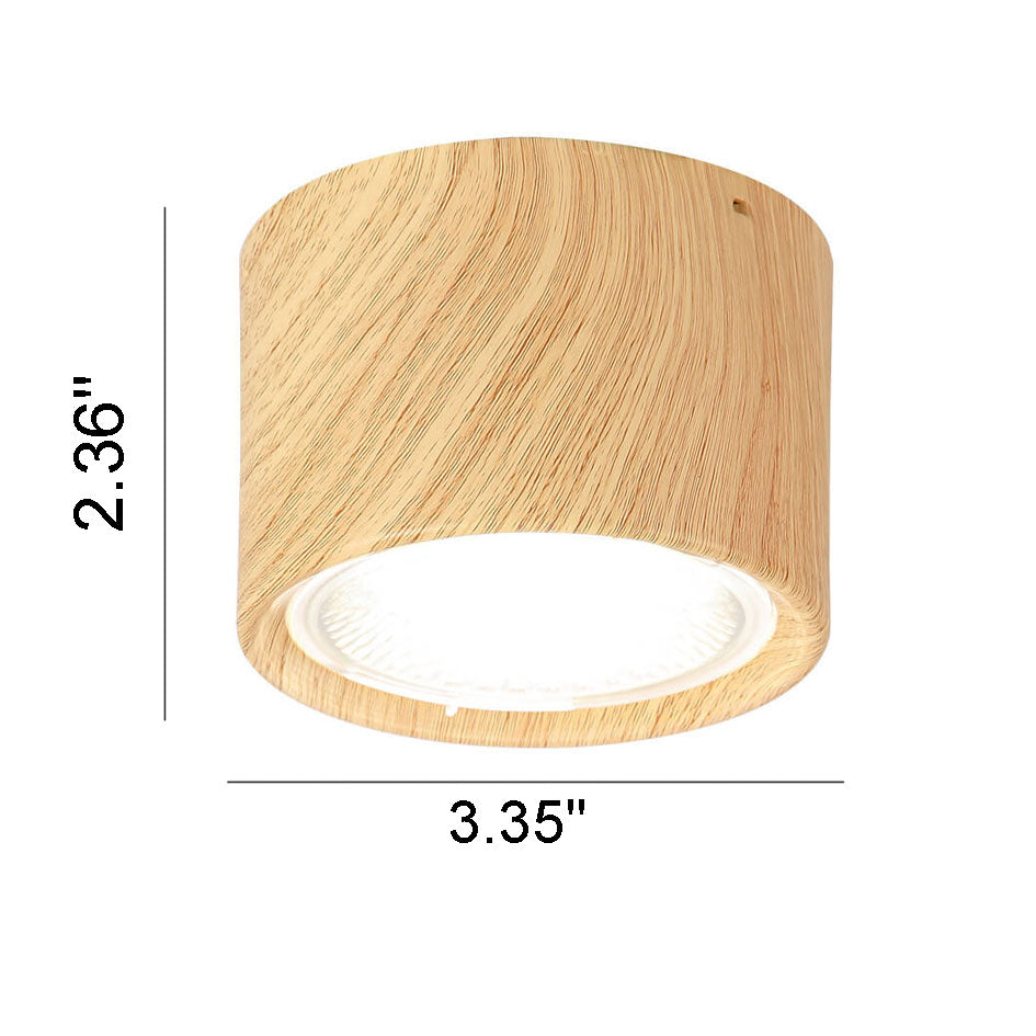 LED Plafondspot Cilinder Verstelbaar Mat Zwart Wit Houtkleur Modern Richtbaar Opbouwspot Binnen Licht | Sulvida