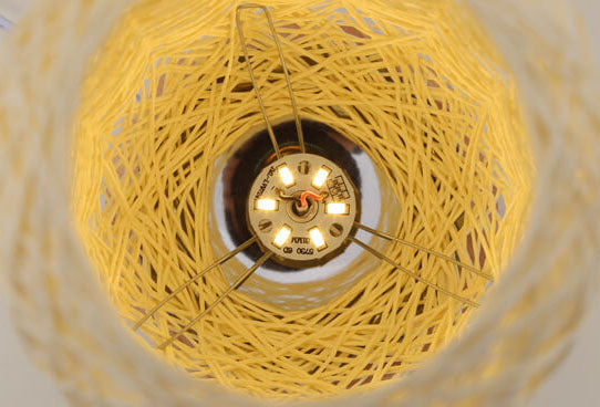 Rotan Tafellamp Japandi Design Hout Metaal Industrieel Sfeerlicht Woonkamer Slaapkamer LED Wooninterieur | Sulvida