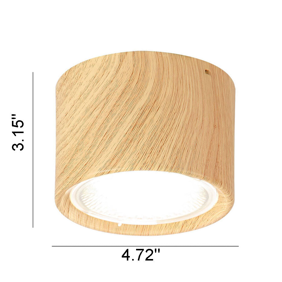 LED Plafondspot Cilinder Verstelbaar Mat Zwart Wit Houtkleur Modern Richtbaar Opbouwspot Binnen Licht | Sulvida