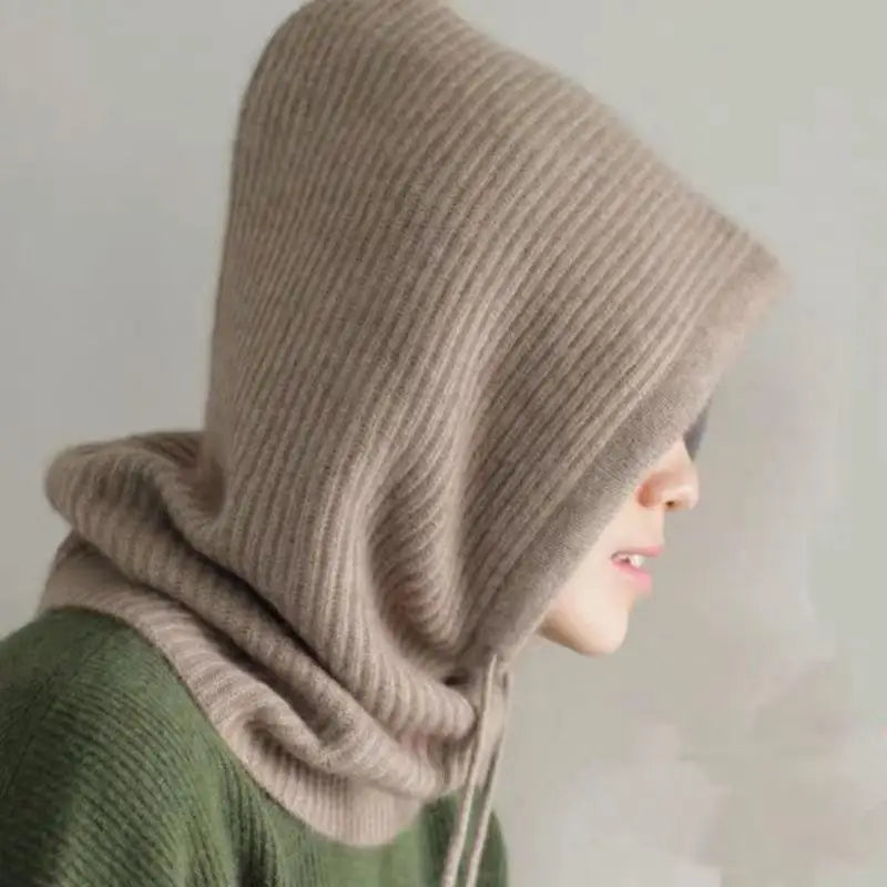 Gebreide Capuchon Bivakmuts met Nekwarmer – Warme Winteraccessoire voor Dames en Heren – Comfortabele Hoofdbedekking | Sulvida
