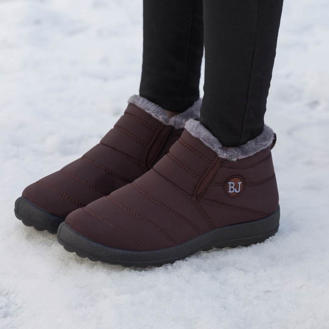 Waterdichte Dameslaarzen Winter Warm Gevoerd Platte Zool Comfortabel Wandelen Sneeuw Regen Outdoor Dames | Sulvida