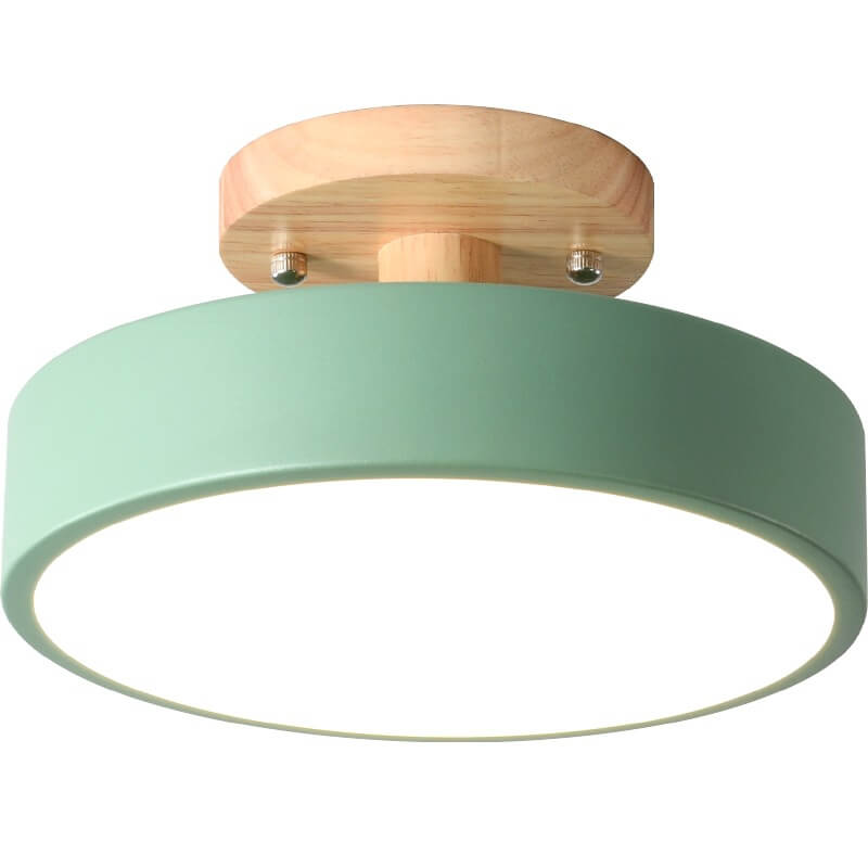 Plafondlamp Hout LED Rond Modern Design Eetkamer Slaapkamer Gang Warm Wit Neutraal Koel Dimbaar Woonkamer | Sulvida
