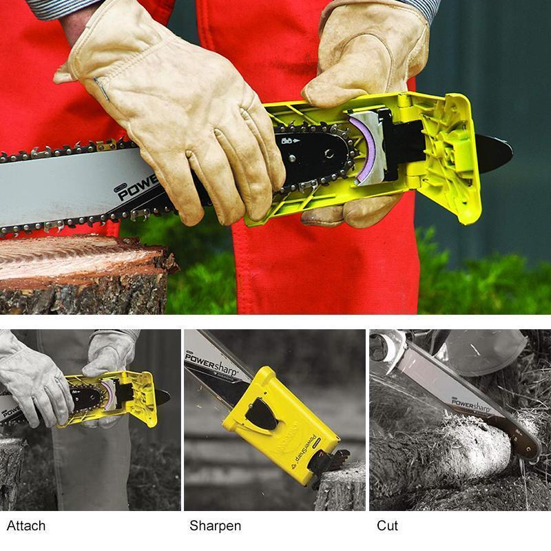 Universele Kettingzaagslijper Handgereedschap Metaal Nylon Geel Duurzaam Multifunctioneel Compact 21 cm | Sulvida
