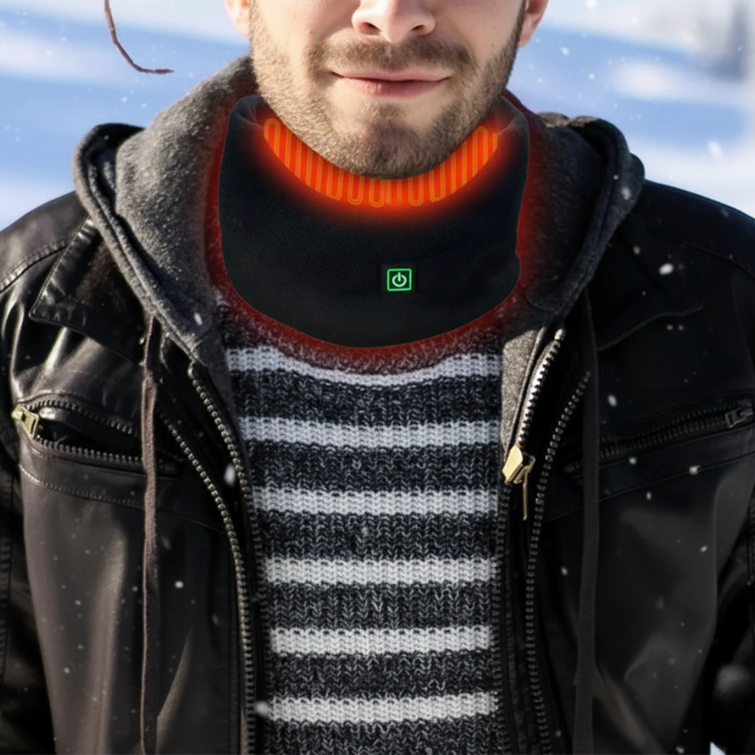 Verwarmbare Neksjaal USB-C met 3 Temperatuurstanden Polarfleece Nekwarmer voor Optimale Hals en Nek Verwarming | Sulvida