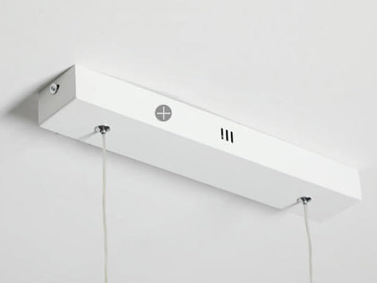 LED-lijnlamp met moderne lijnen voor eetkamer en keuken zwart wit minimalistisch verlichting hangend | Sulvida