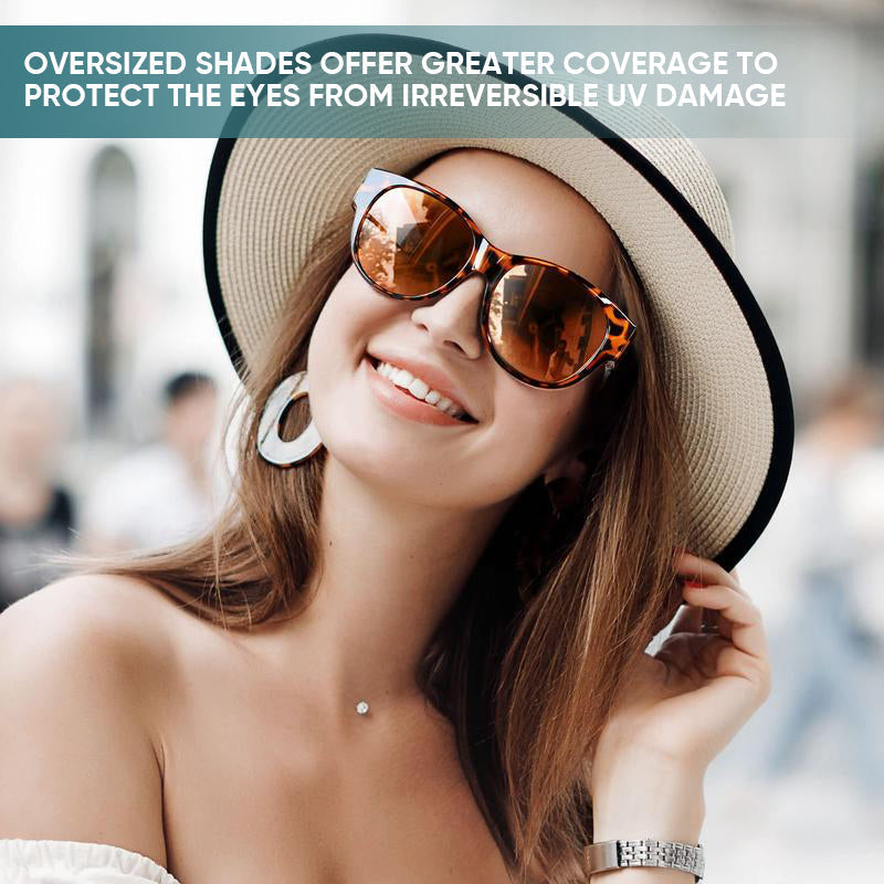 Overzetbril met Gepolariseerde Lenzen UV400 Cat-Eye Design – Pasbril over je Normale Bril | Sulvida