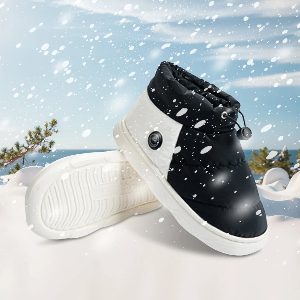 Verwarmde Pantoffels met Verstelbare Voetwarmers Oplaadbaar Huissloffen Warme Winterschoenen voor Binnen | Sulvida