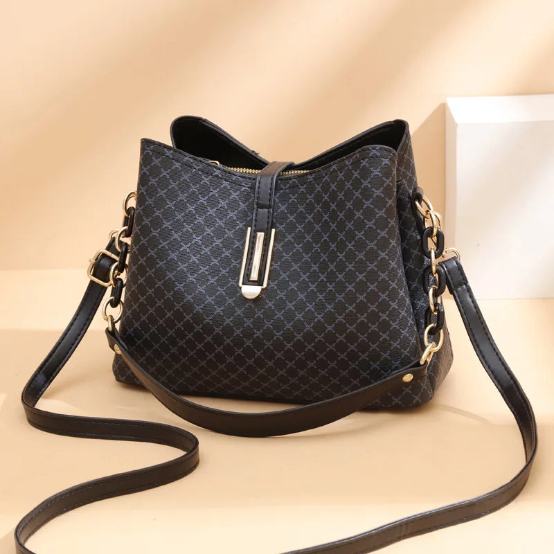 Schoudertas Dames Vintage Designstijl PU-Leer Beige Koffie Zwart Bruin Dagelijks Gebruik Mode Handtas | Sulvida
