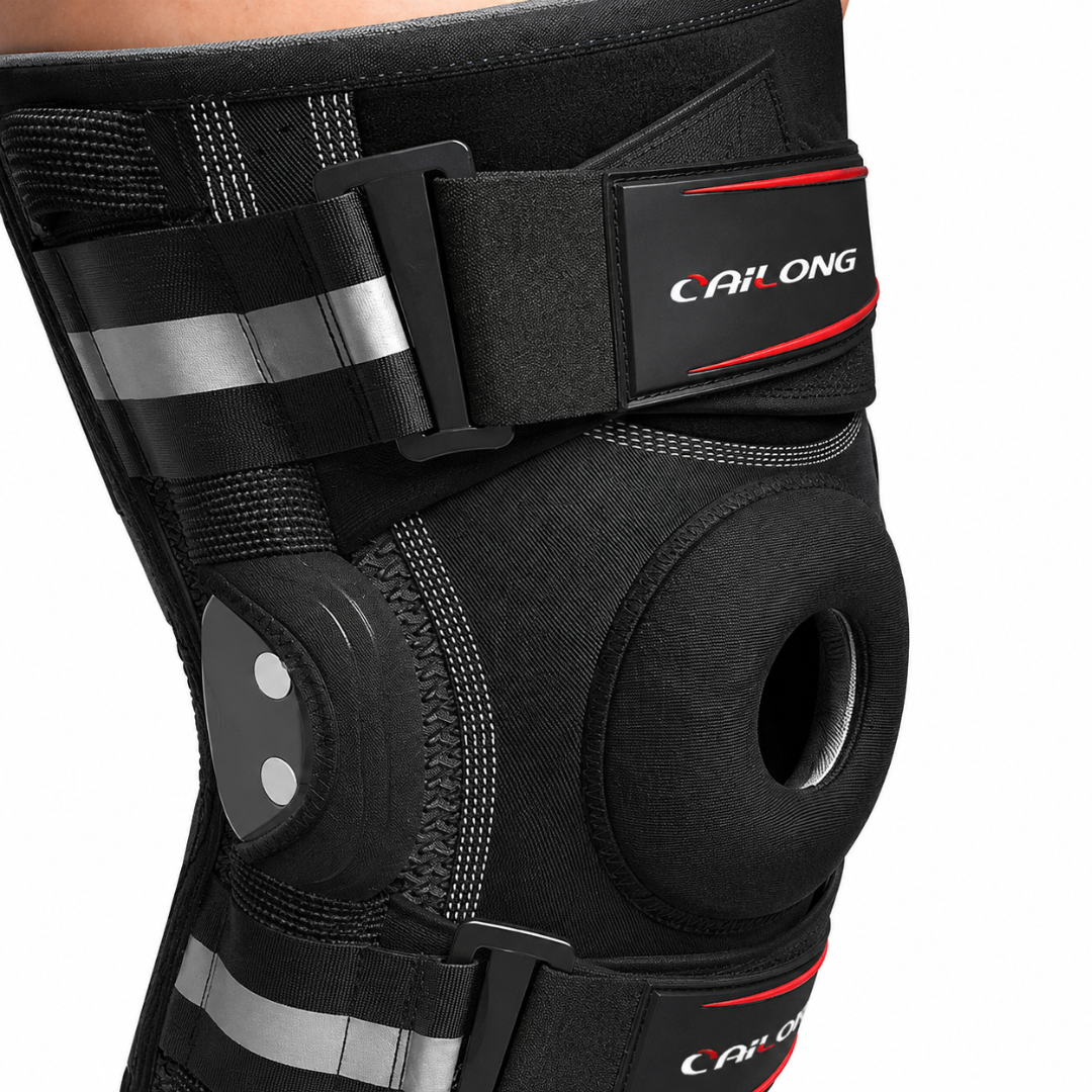 Verstelbare Kniebrace met Scharnieren voor Optimale Stabilisatie Compressie Pijnverlichting bij Sport en Herstel | Sulvida