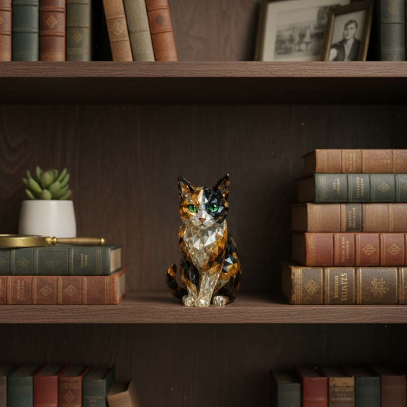 Adventskalender Kristallen Katten 24 Figuurtjes Decemberdecoratie Verzamelbaar Kerstcadeau Feestdagen | Sulvida
