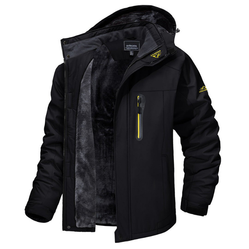 Veste outdoor doublée pour homme, veste de sports d’hiver imperméable, fonctionnelle, pour la randonnée et le ski en montagne, vêtements d’hiver outdoor | Sulvida
