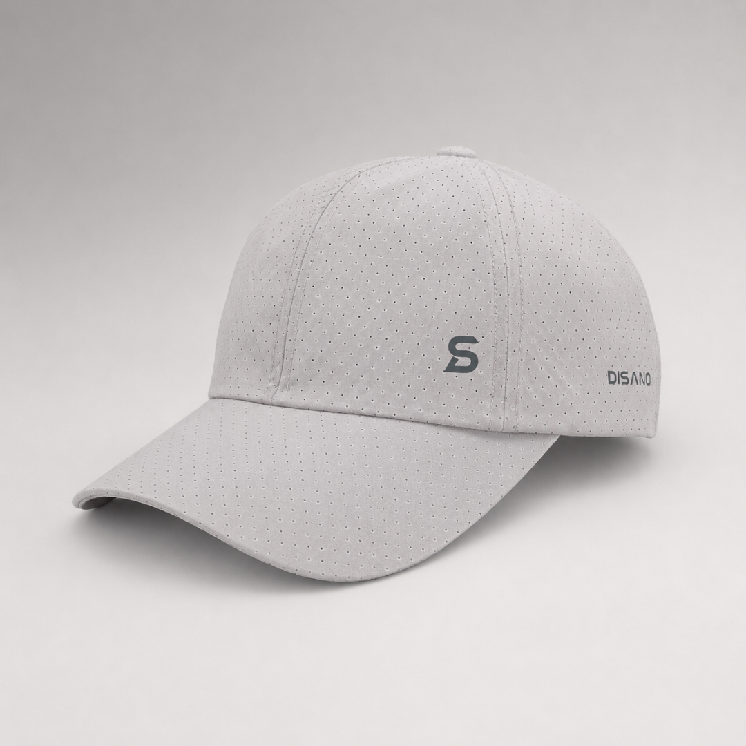 Geperforeerde Baseball Cap Lichtgewicht Ventilerend voor Actief Gebruik Sport en Outdoor Zwart Grijs Wit | Sulvida