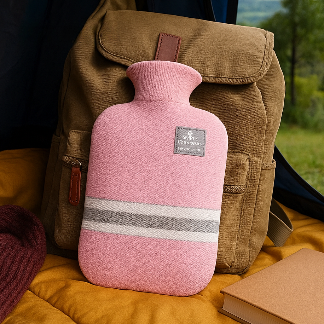Kruik met Gebreide Hoes 1 Liter – Warmhoudend Comfort voor Buik en Voeten Langdurige Warmte Ontspanning | Sulvida